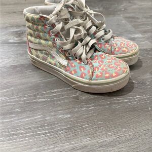 Vans Kids High-Top Sneakers - Pastel Leopard